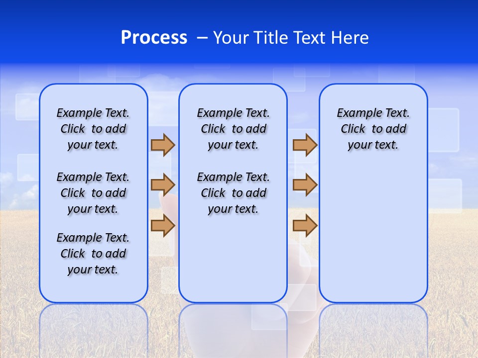 Keyboard Network Field PowerPoint Template