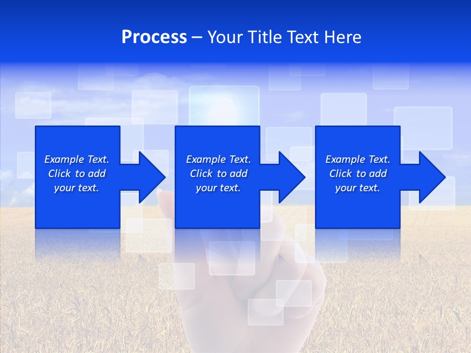 Keyboard Network Field PowerPoint Template