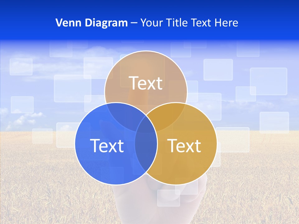 Keyboard Network Field PowerPoint Template