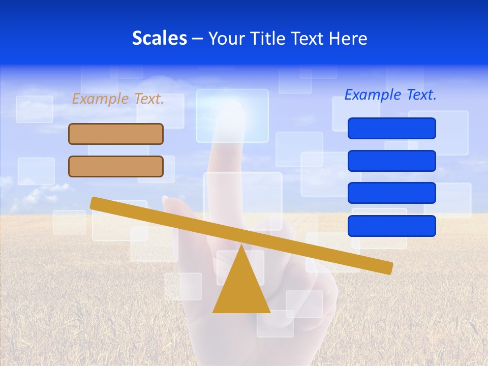 Keyboard Network Field PowerPoint Template