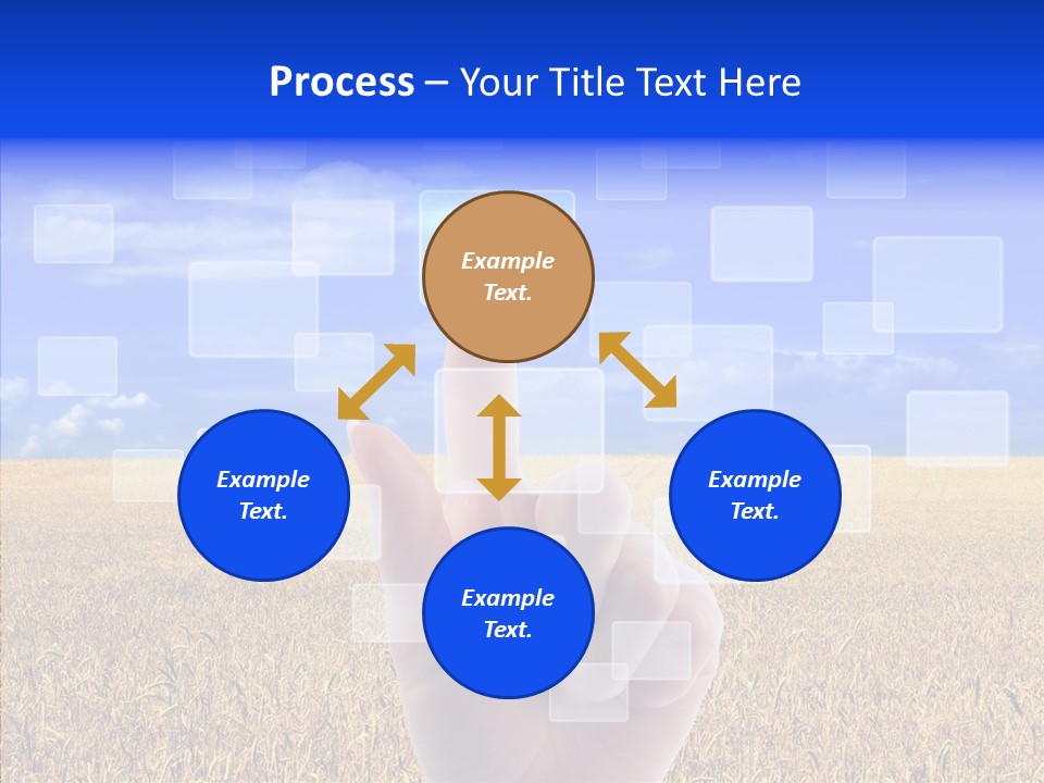 Keyboard Network Field PowerPoint Template