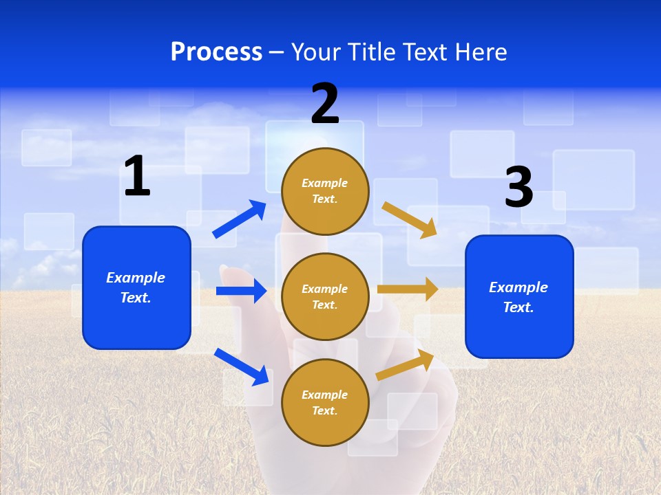 Keyboard Network Field PowerPoint Template