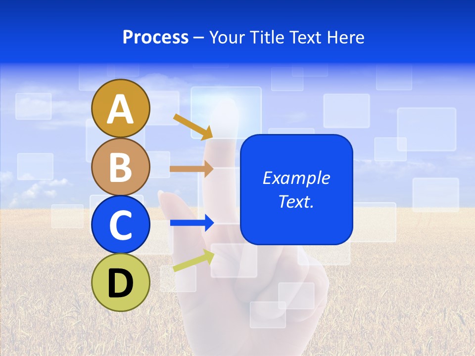 Keyboard Network Field PowerPoint Template