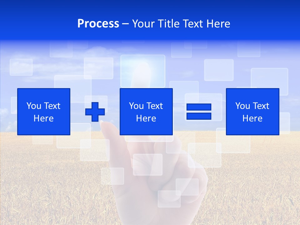 Keyboard Network Field PowerPoint Template