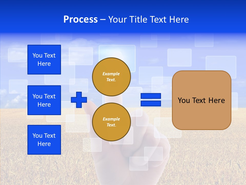 Keyboard Network Field PowerPoint Template