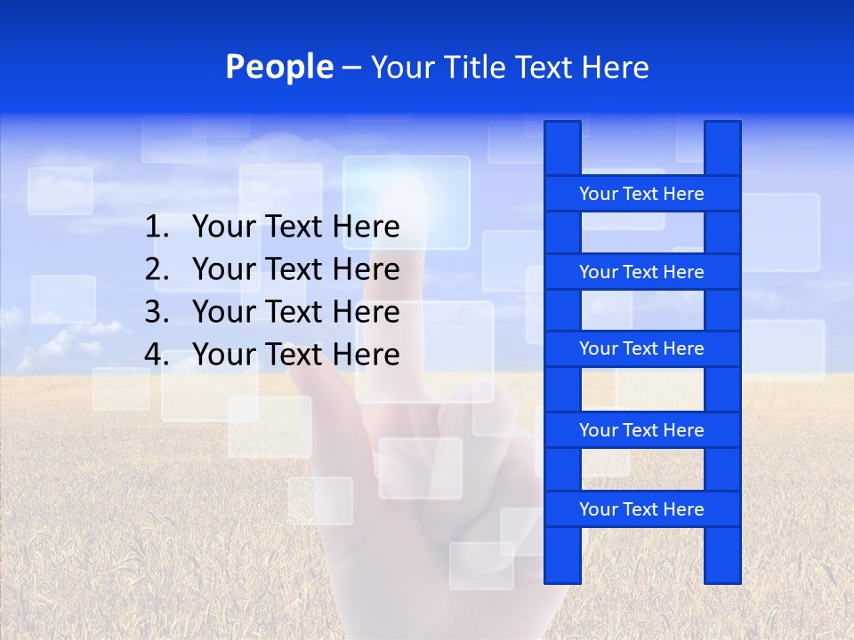 Keyboard Network Field PowerPoint Template
