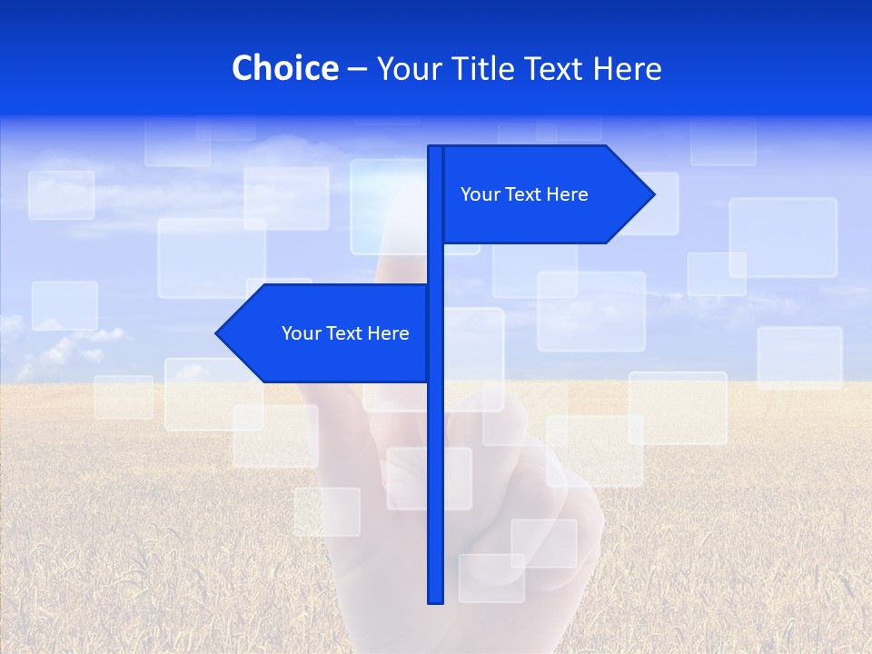 Keyboard Network Field PowerPoint Template