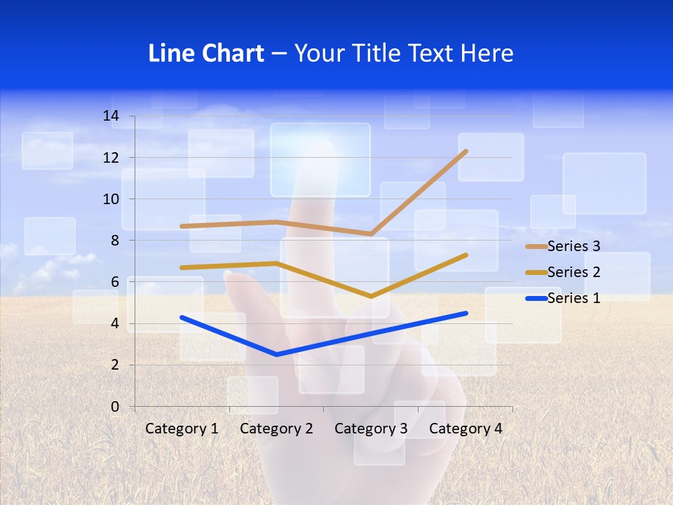 Keyboard Network Field PowerPoint Template