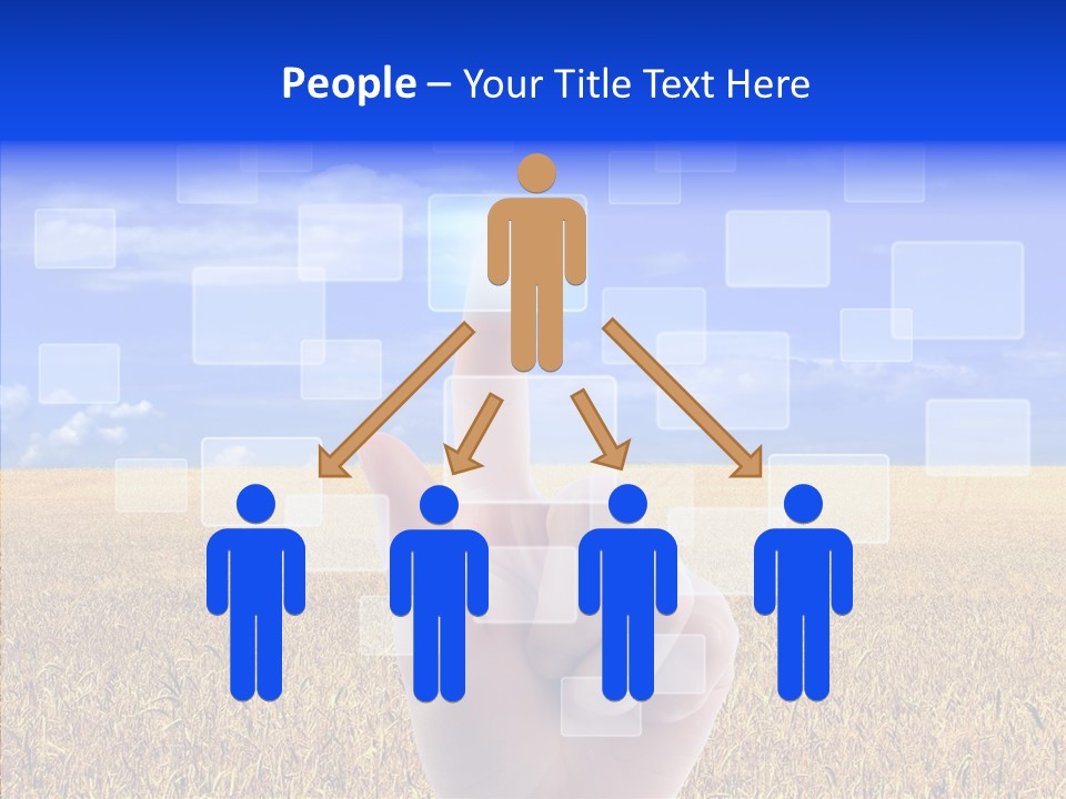 Keyboard Network Field PowerPoint Template