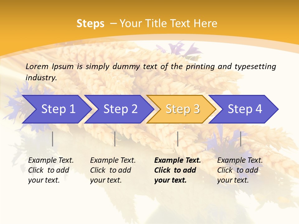 Cereals Ears Spikelet PowerPoint Template