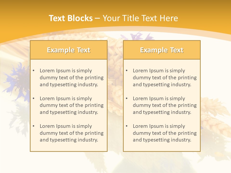 Cereals Ears Spikelet PowerPoint Template