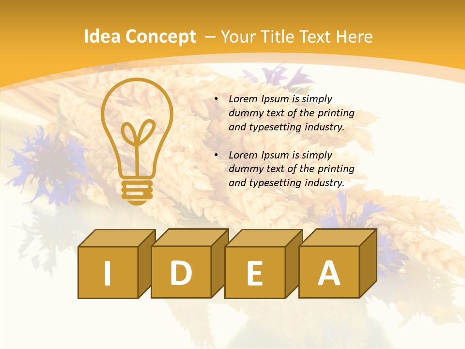 Cereals Ears Spikelet PowerPoint Template