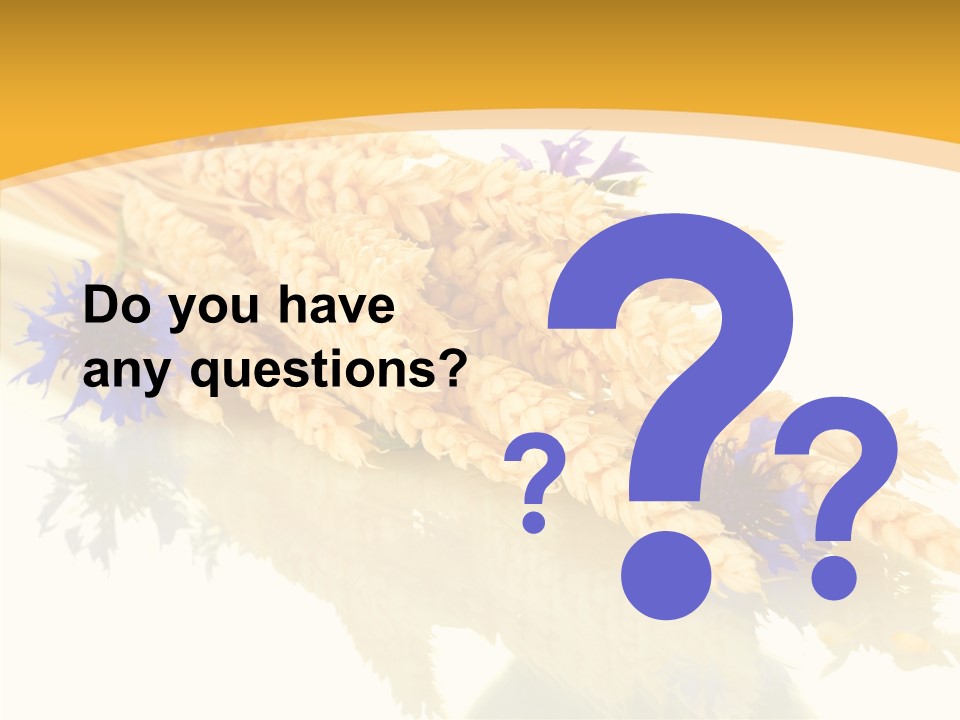 Cereals Ears Spikelet PowerPoint Template