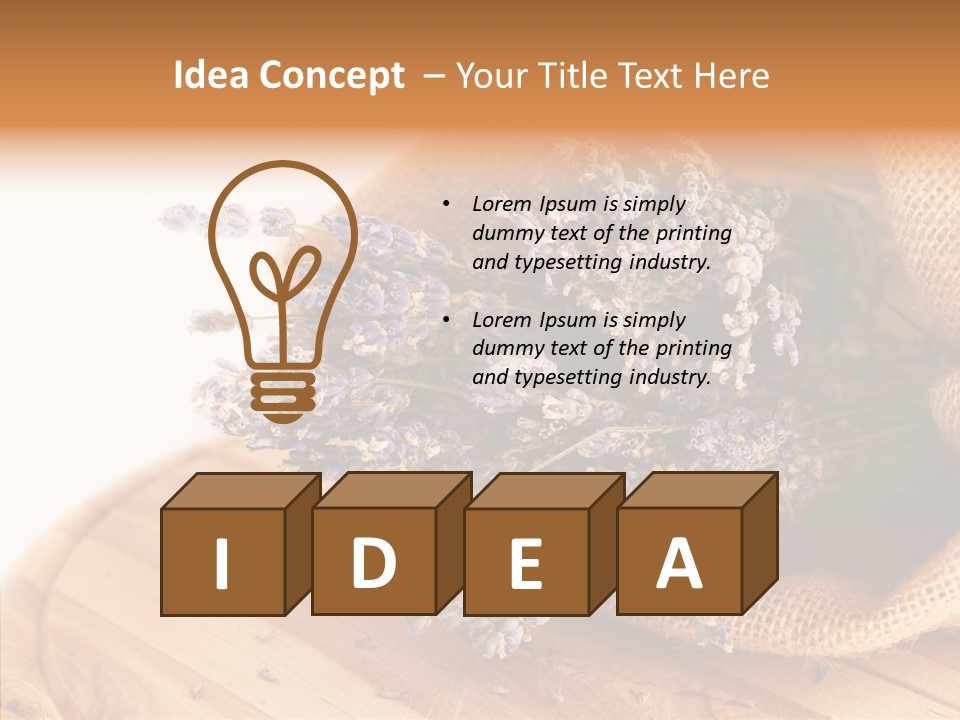 Healthy Bag Bloom PowerPoint Template