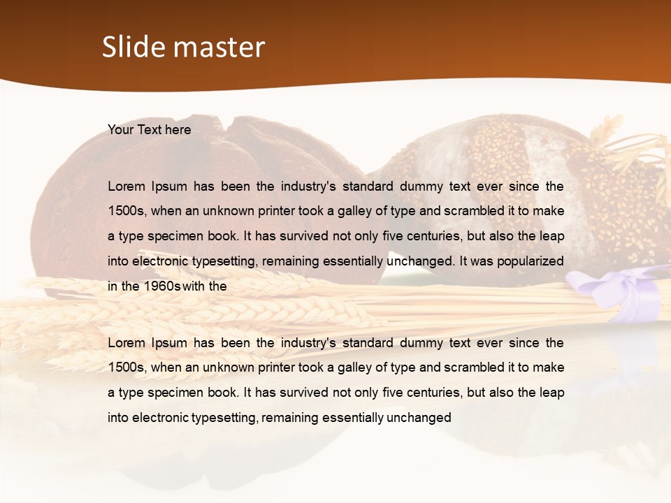 Kitchen Loaf Closeup PowerPoint Template