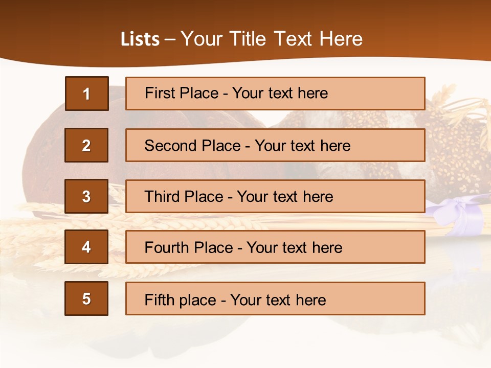 Kitchen Loaf Closeup PowerPoint Template
