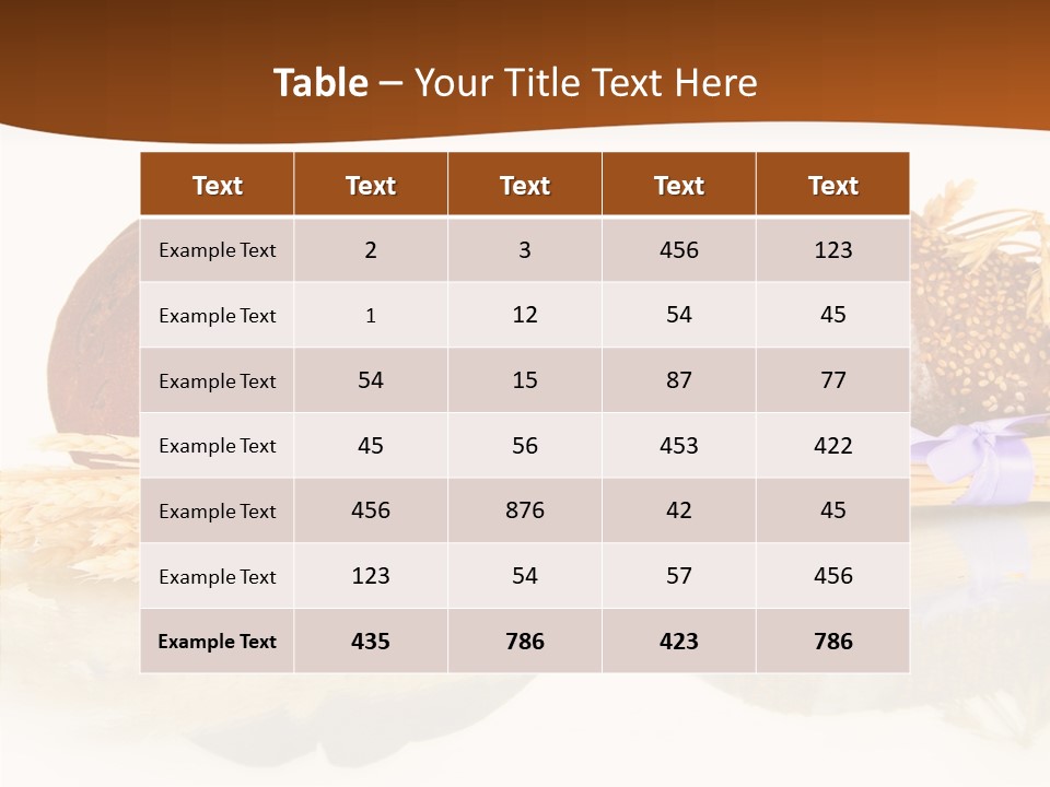 Kitchen Loaf Closeup PowerPoint Template
