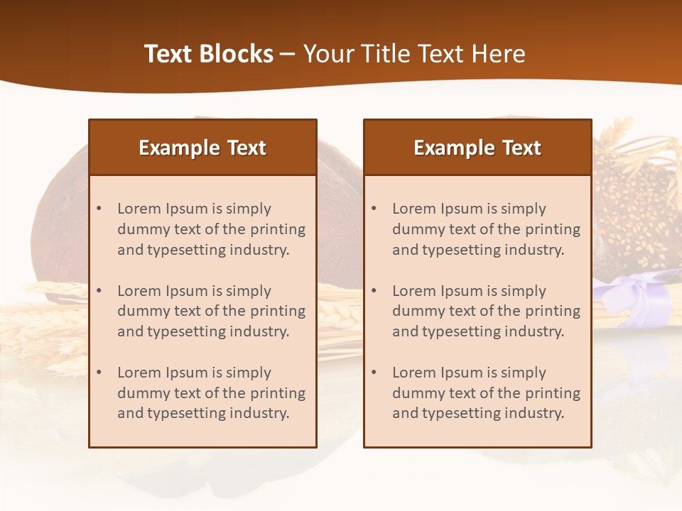Kitchen Loaf Closeup PowerPoint Template