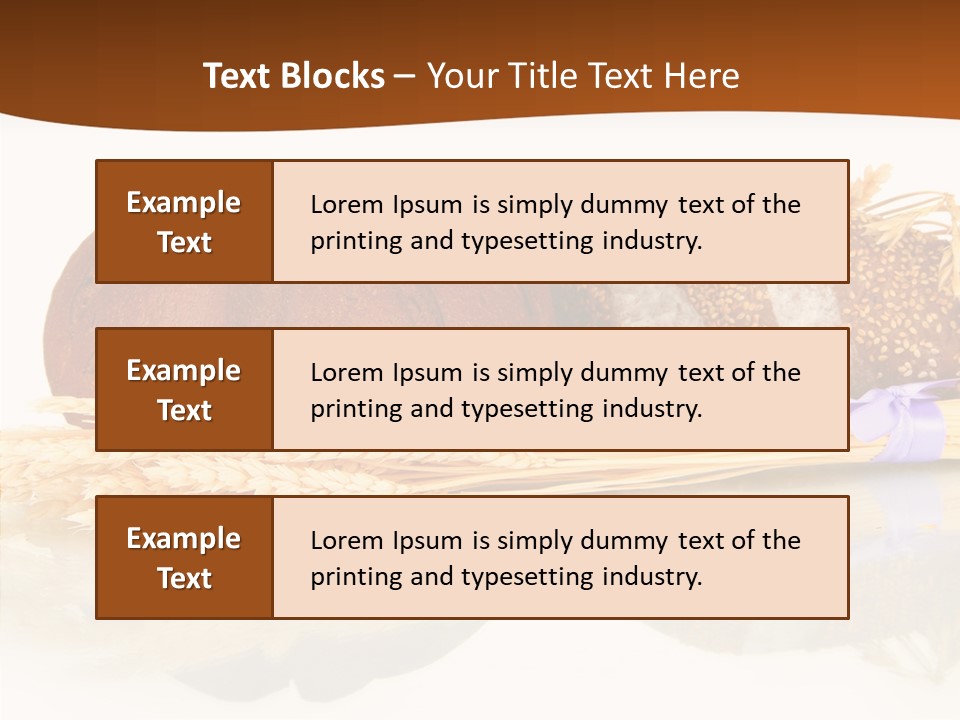 Kitchen Loaf Closeup PowerPoint Template