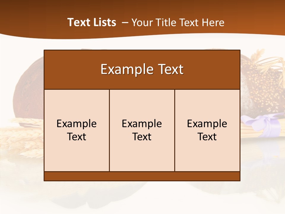 Kitchen Loaf Closeup PowerPoint Template