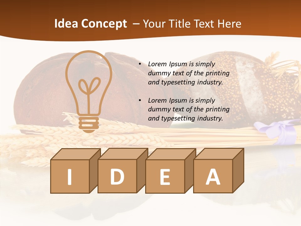 Kitchen Loaf Closeup PowerPoint Template