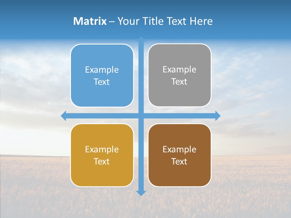 Colorful Rural Sunset PowerPoint Template