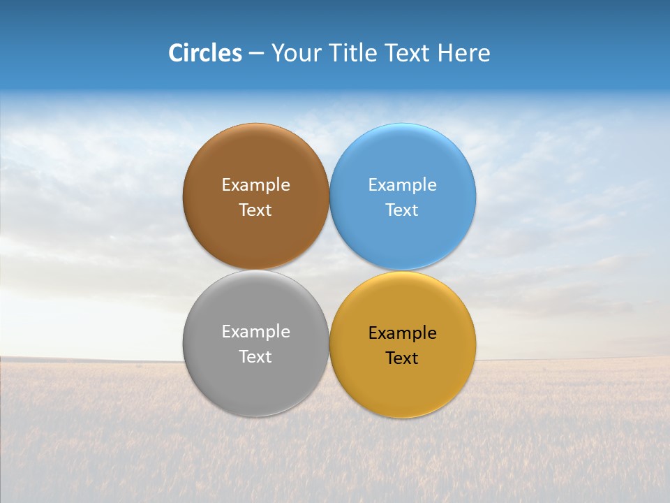 Colorful Rural Sunset PowerPoint Template