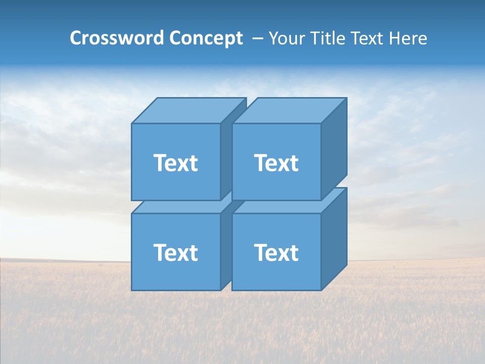 Colorful Rural Sunset PowerPoint Template