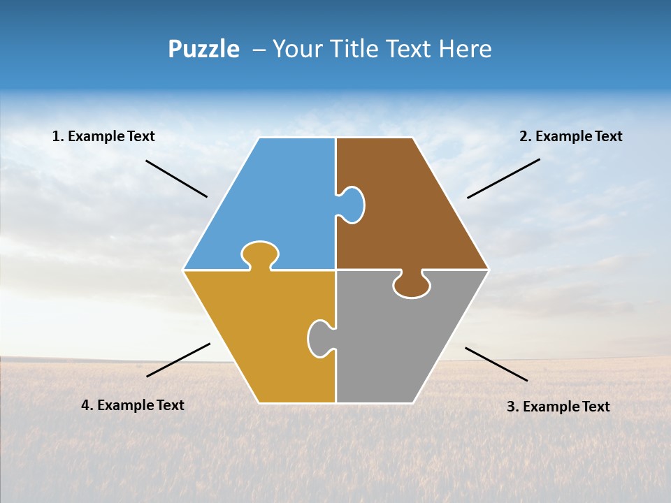 Colorful Rural Sunset PowerPoint Template