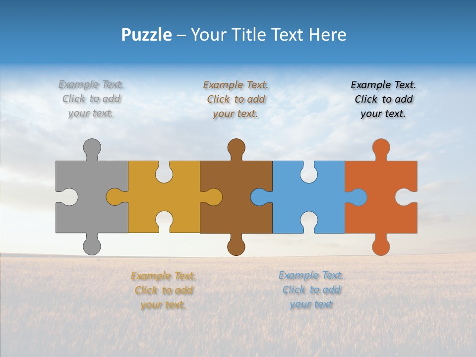 Colorful Rural Sunset PowerPoint Template