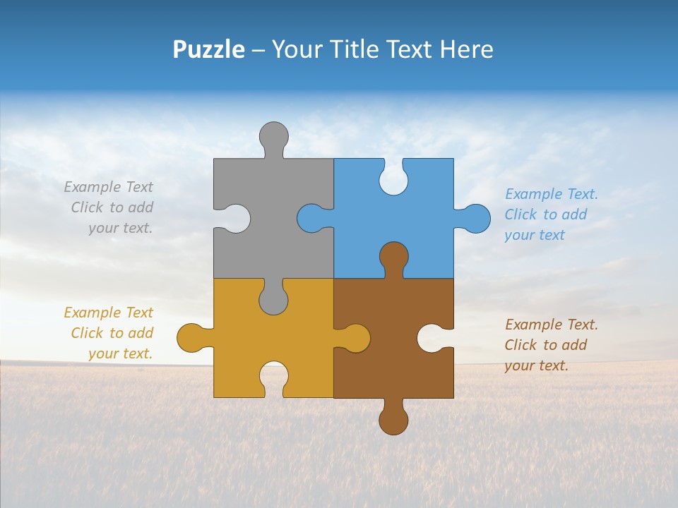 Colorful Rural Sunset PowerPoint Template