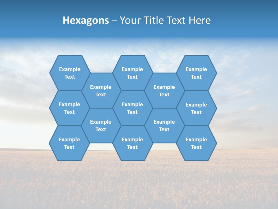 Colorful Rural Sunset PowerPoint Template