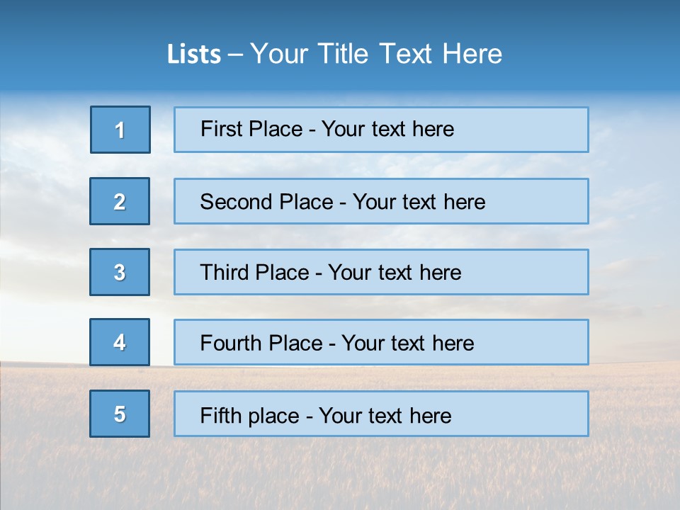 Colorful Rural Sunset PowerPoint Template