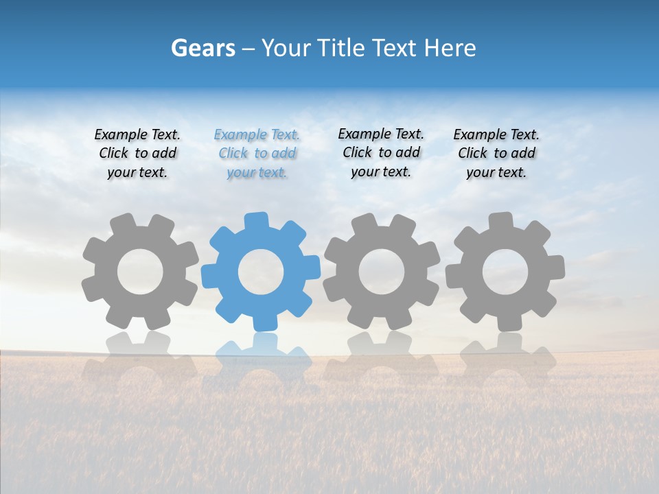 Colorful Rural Sunset PowerPoint Template