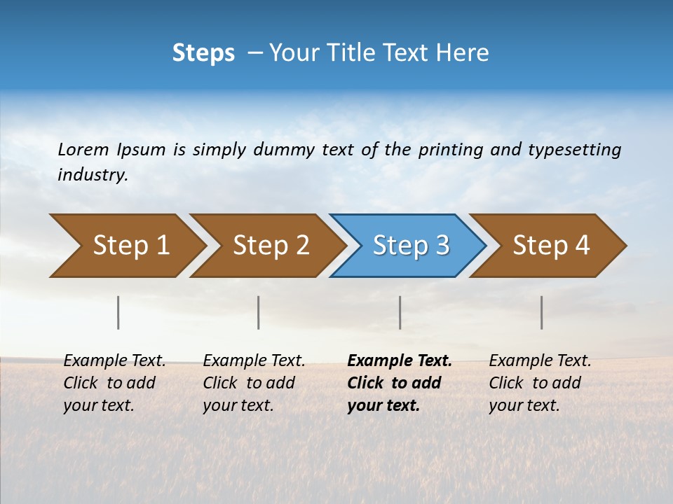 Colorful Rural Sunset PowerPoint Template