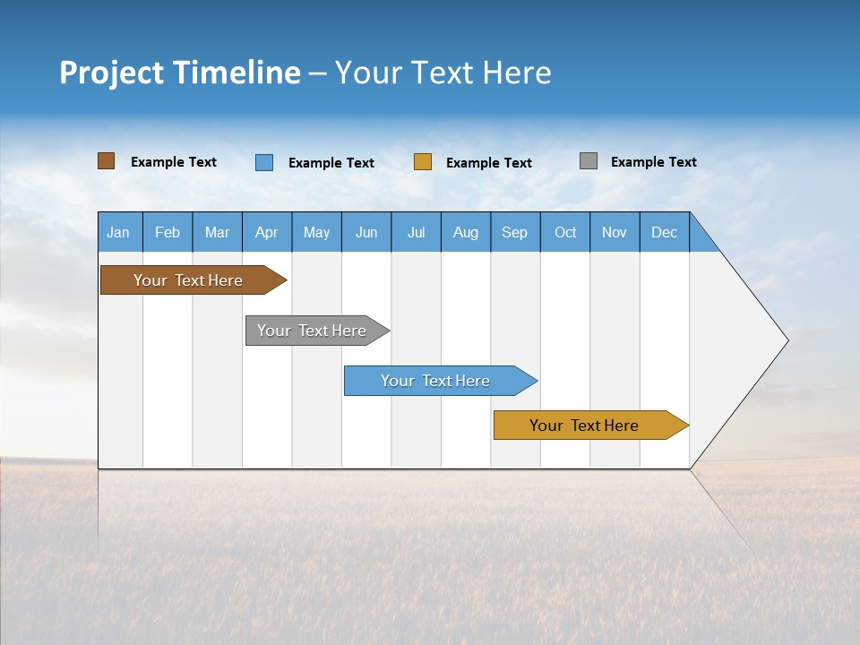 Colorful Rural Sunset PowerPoint Template