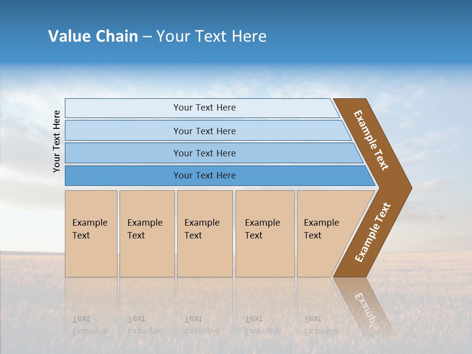 Colorful Rural Sunset PowerPoint Template