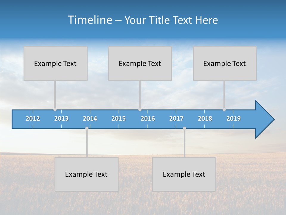 Colorful Rural Sunset PowerPoint Template