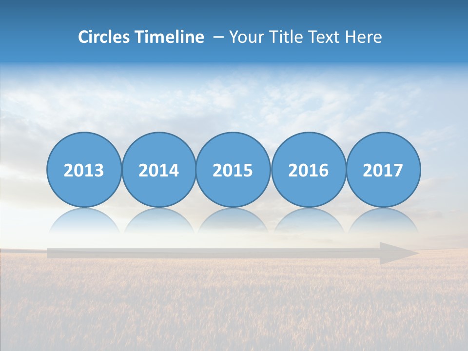 Colorful Rural Sunset PowerPoint Template