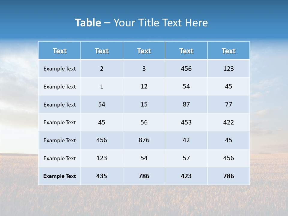 Colorful Rural Sunset PowerPoint Template