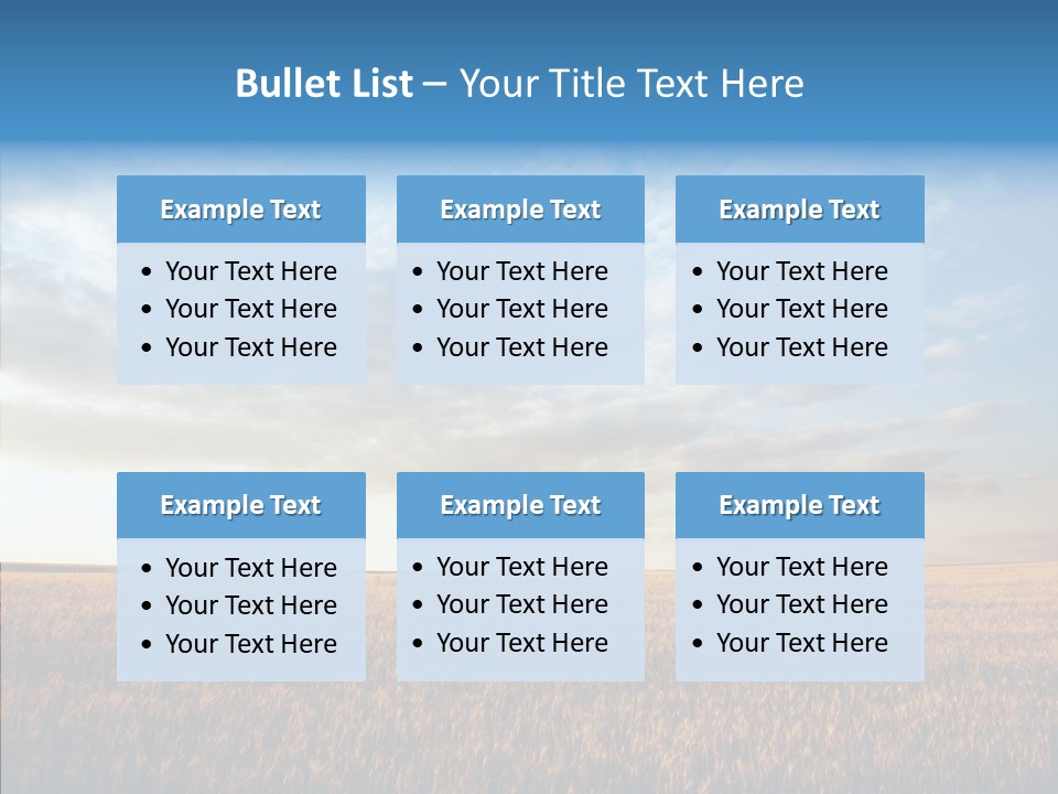 Colorful Rural Sunset PowerPoint Template