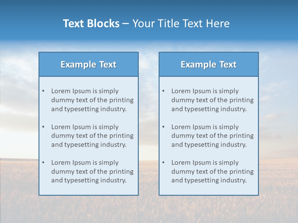 Colorful Rural Sunset PowerPoint Template