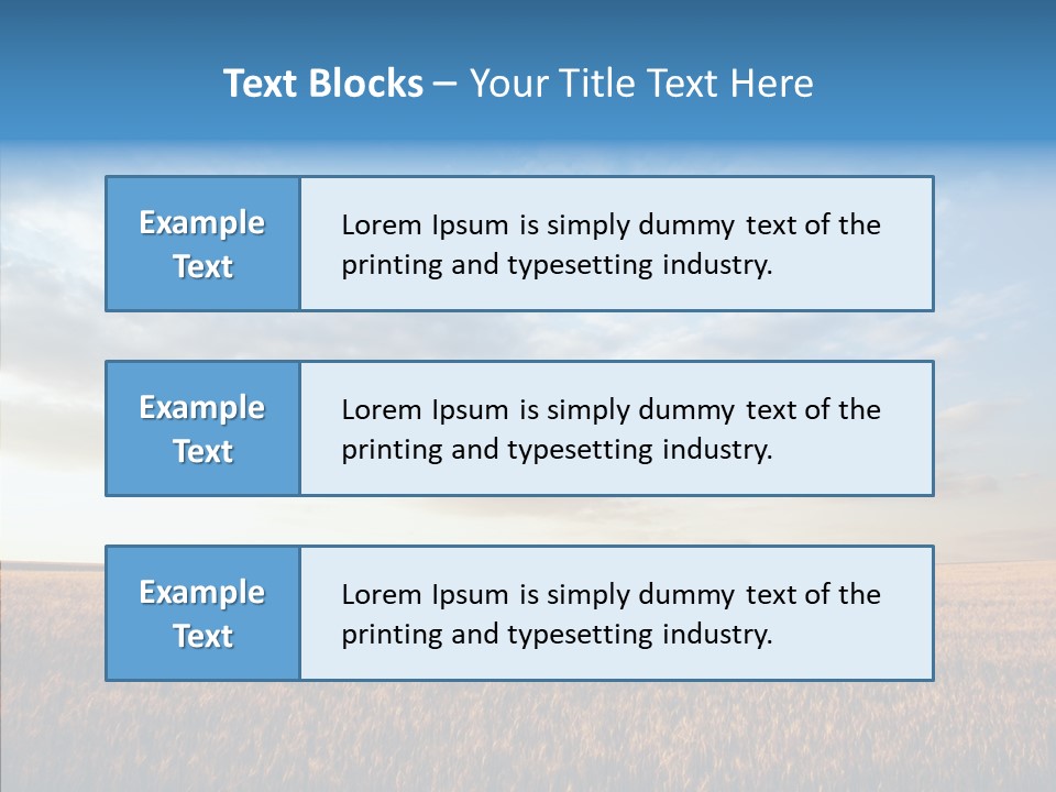 Colorful Rural Sunset PowerPoint Template