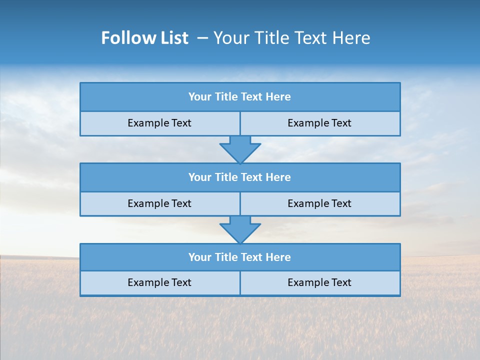 Colorful Rural Sunset PowerPoint Template