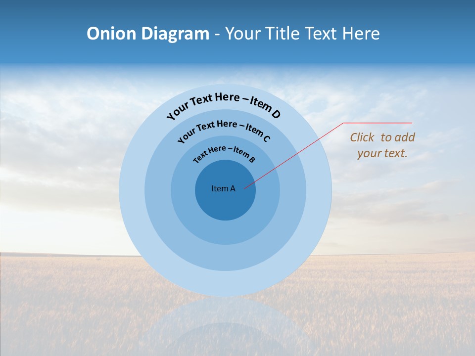 Colorful Rural Sunset PowerPoint Template