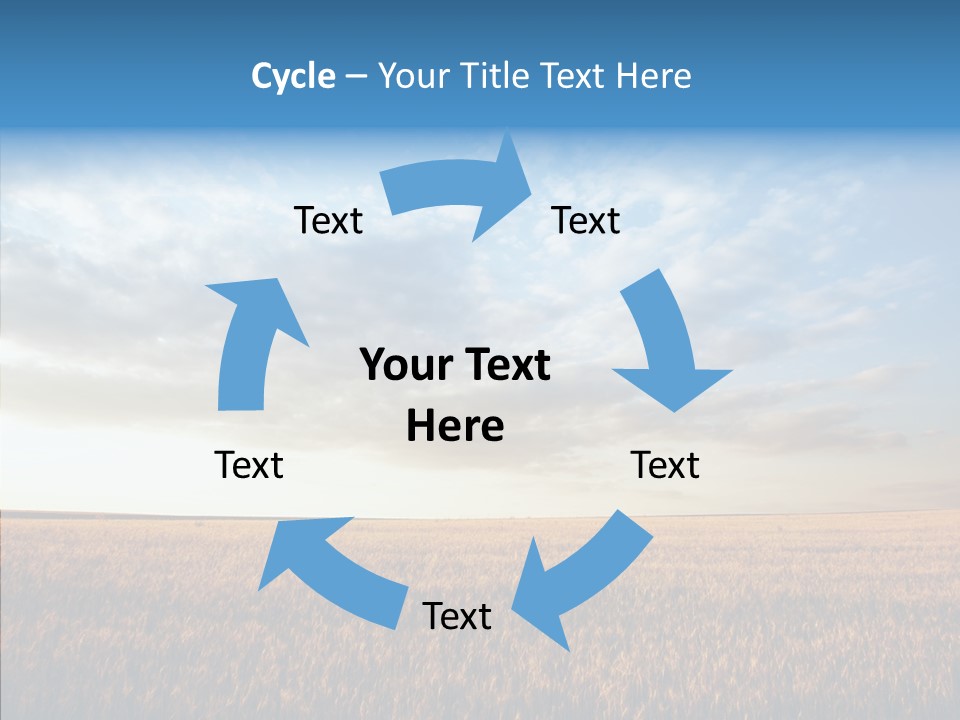 Colorful Rural Sunset PowerPoint Template