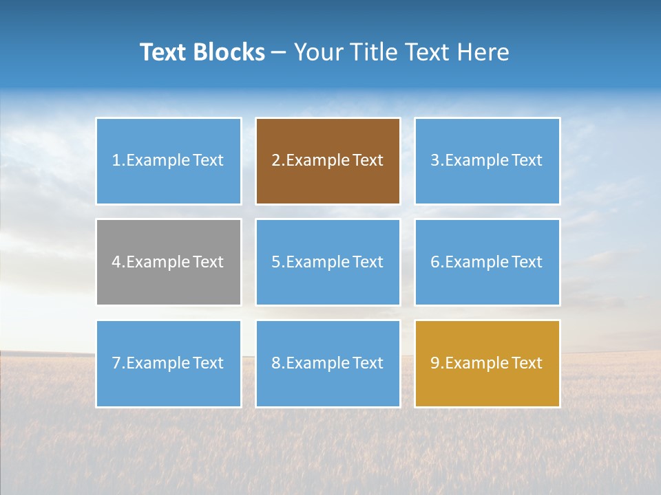 Colorful Rural Sunset PowerPoint Template