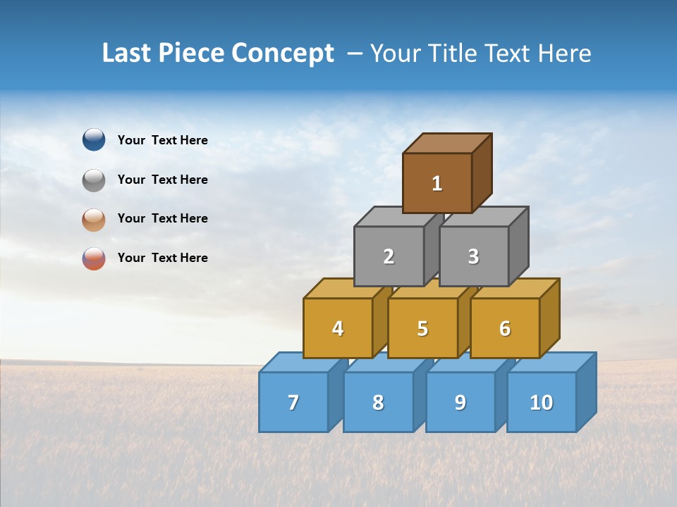 Colorful Rural Sunset PowerPoint Template