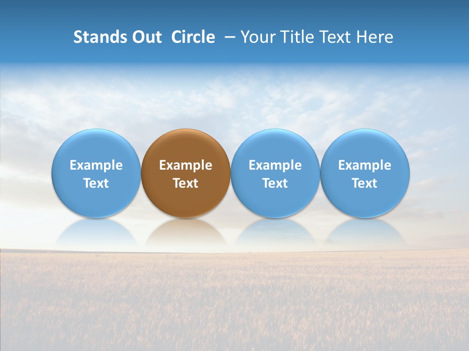 Colorful Rural Sunset PowerPoint Template