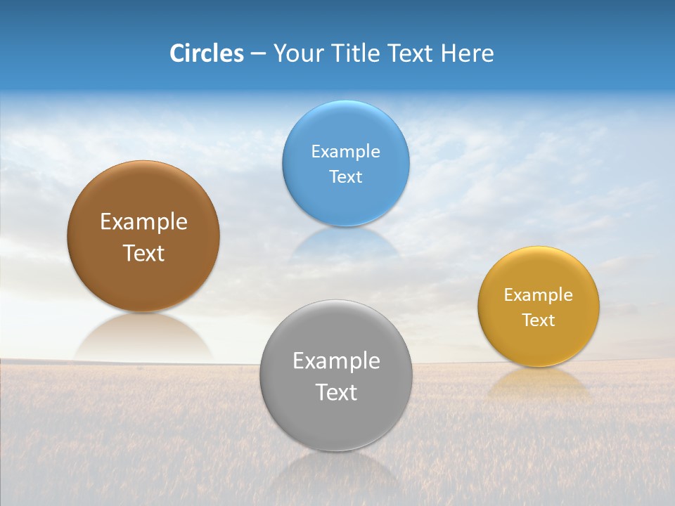 Colorful Rural Sunset PowerPoint Template